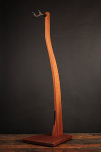Zither Guitar Stand Mahogany TME Logo