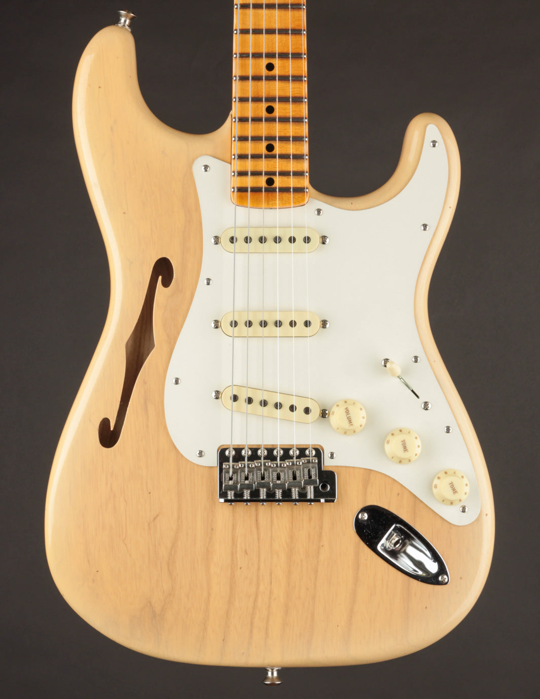 Fender Custom Shop Postmodern Thinline Stratocaster Natural Blonde/Journeyman (NOS, 2024)
