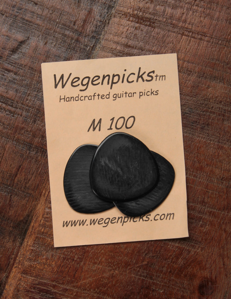 Wegen M100 Mandolin Pick 1.0mm/Black (3-pack)