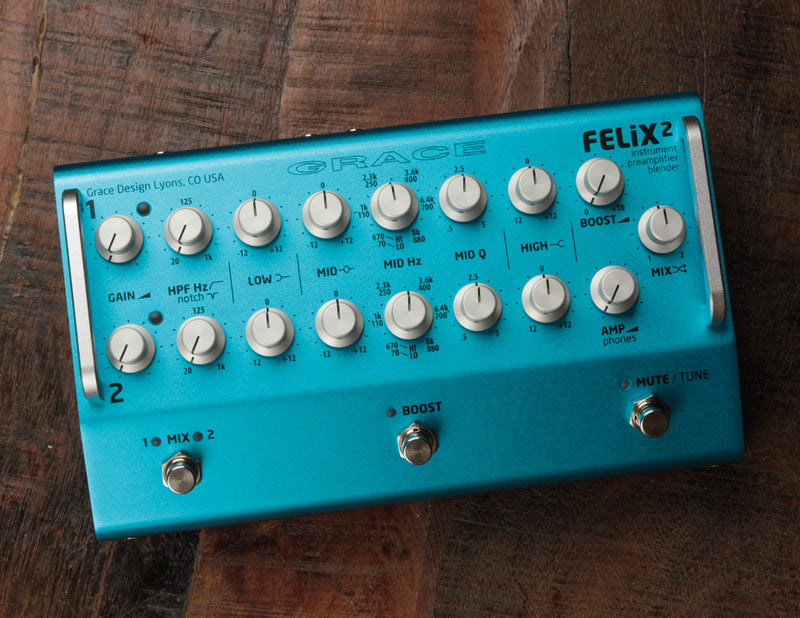 Grace Design FELiX 2 Instrument Preamp/Blender 30th Anniv LTD Blue