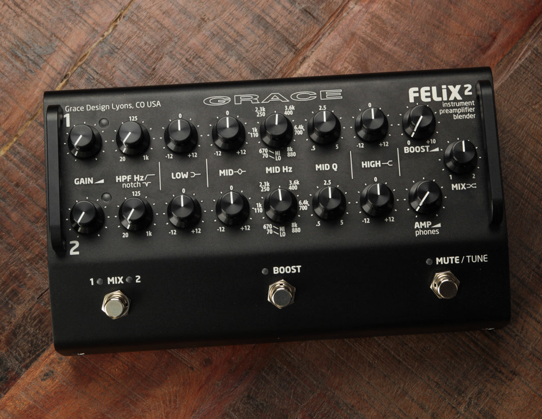 Grace Design Felix 2 Instrument Preamp/Blender,  Black