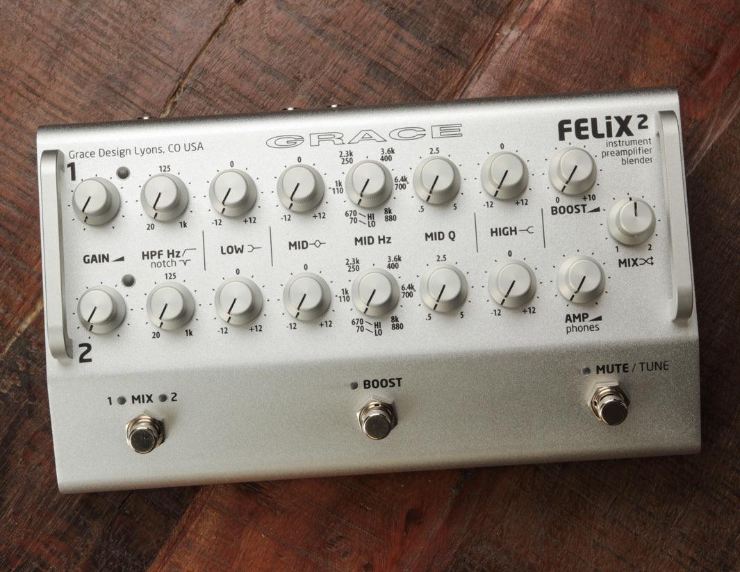 Grace Design Felix 2 Instrument Preamp/Blender,  Silver