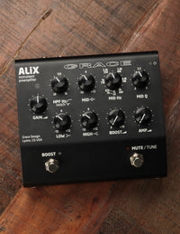 Grace Design ALiX Acoustic Instrument Preamp / EQ / DI / Boost Pedal, Black
