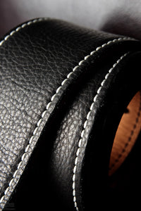El Dorado Durango Suave Black Tan Guitar Strap