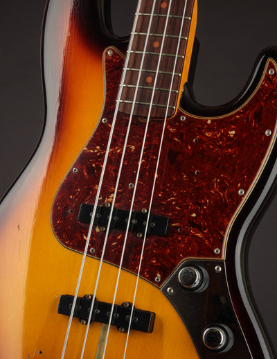 Fender Custom Shop '60 Jazz Bass, 3 Tone Sunburst Journeyman Relic (USED, 2018)