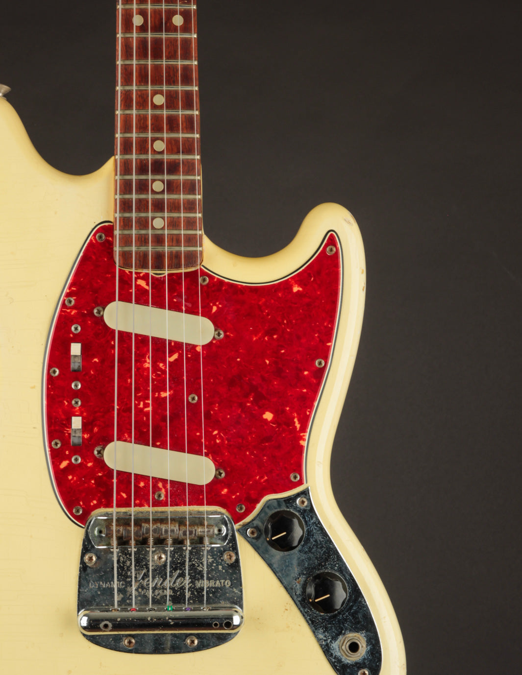 65 Fender Mustang: Olympic White at The Music Emporium