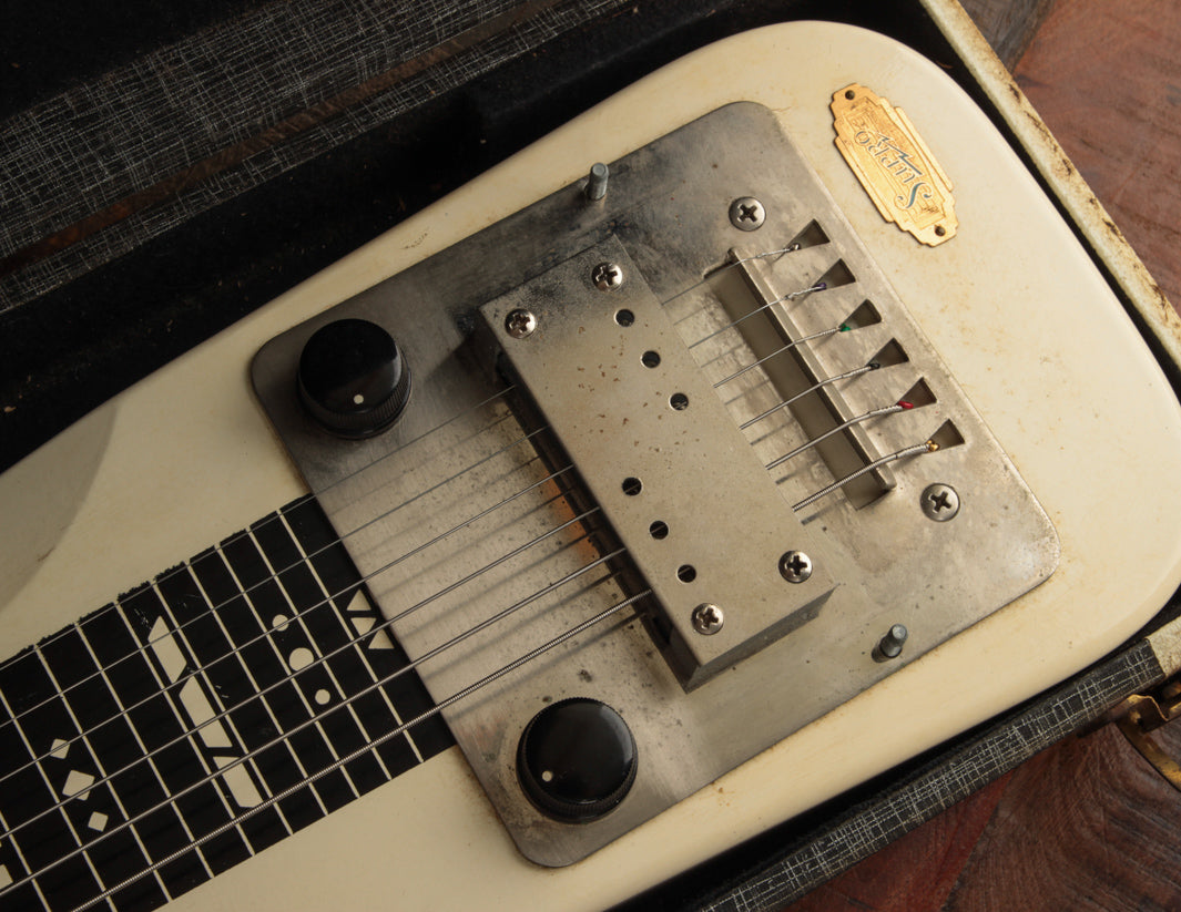 1960 Supro Lap Steel White The Music Emporium