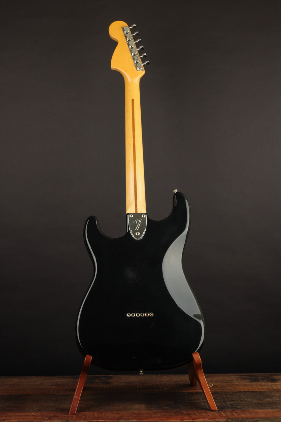 1977 Fender Stratocaster Hardtail, Black | The Music Emporium