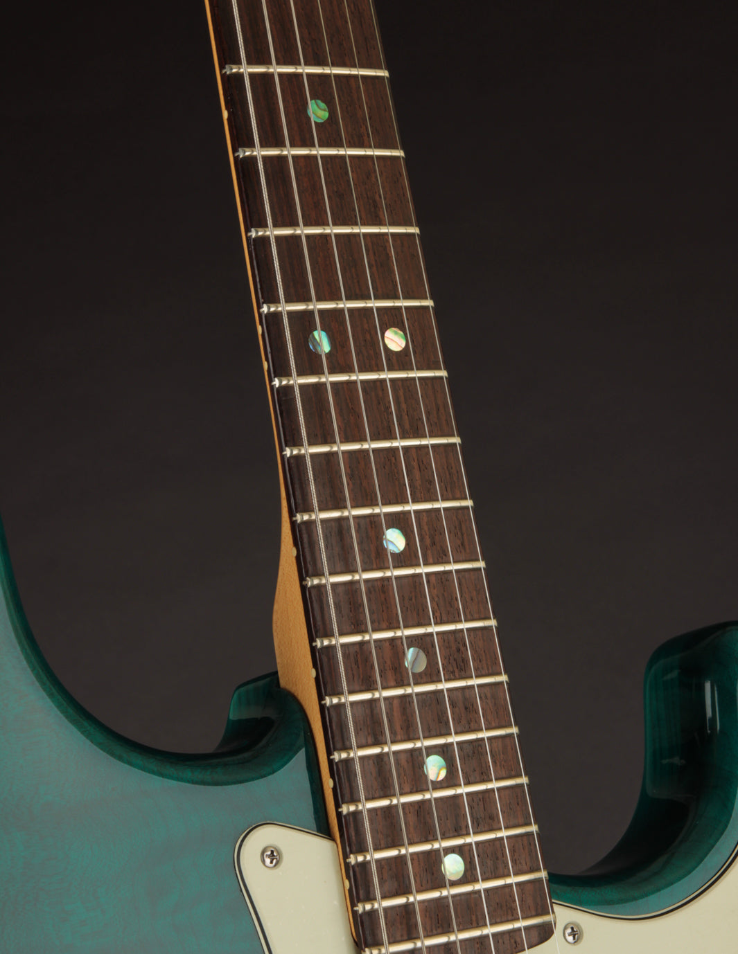 Fender American Deluxe Stratocaster Designer Edition, Transparent Teal  Green (USED, 2000)