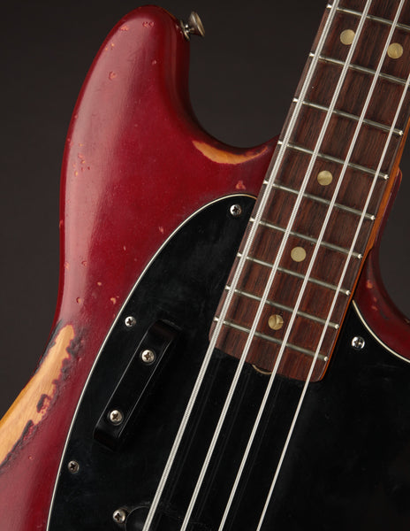 1966/1978 Fender Mustang Bass in Wine Red | The Music Emporium
