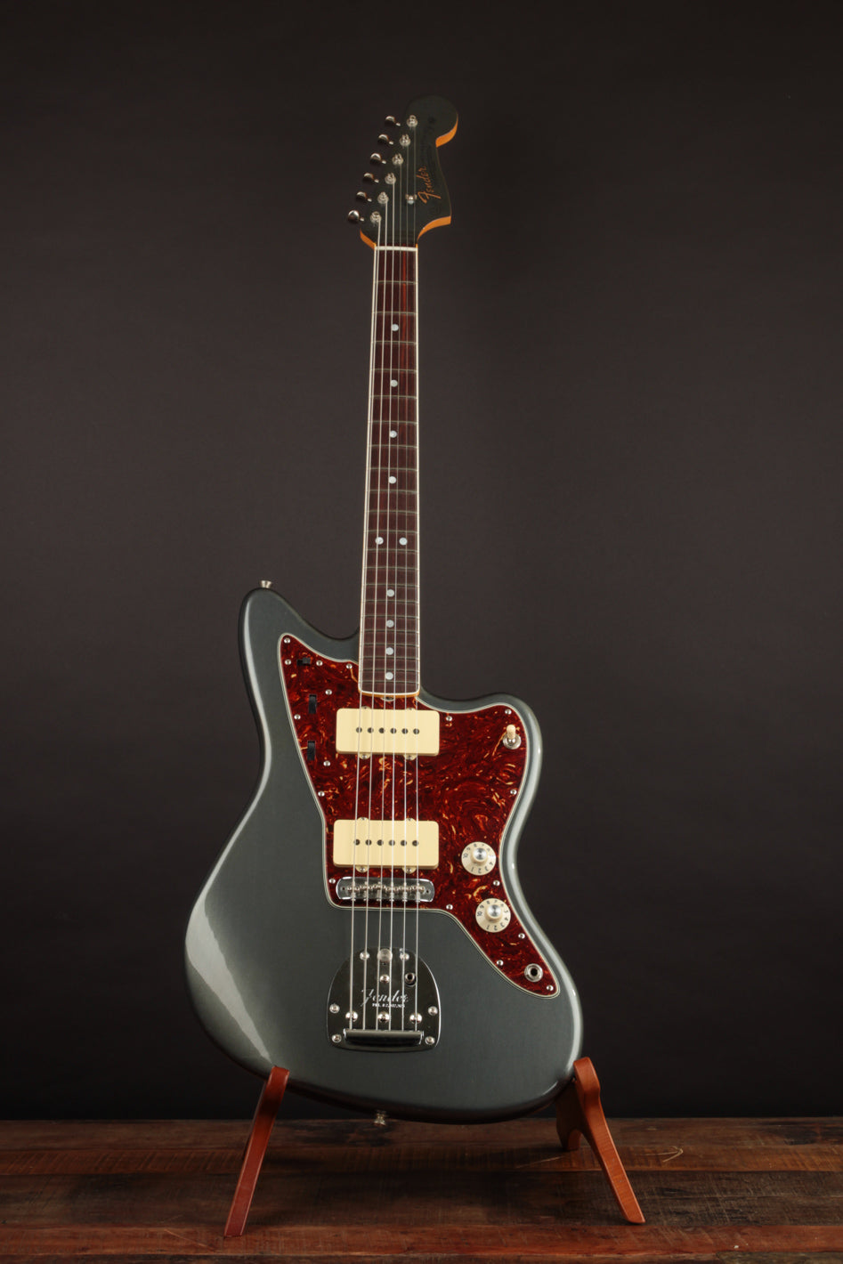 Fender CS Jazzmaster Aged Charcoal Frost Metallic | The Music Emporium
