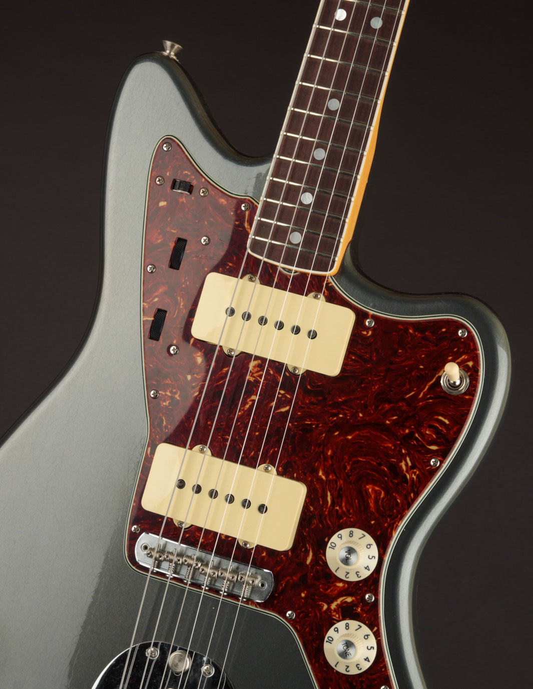 Fender CS Jazzmaster Aged Charcoal Frost Metallic | The Music Emporium