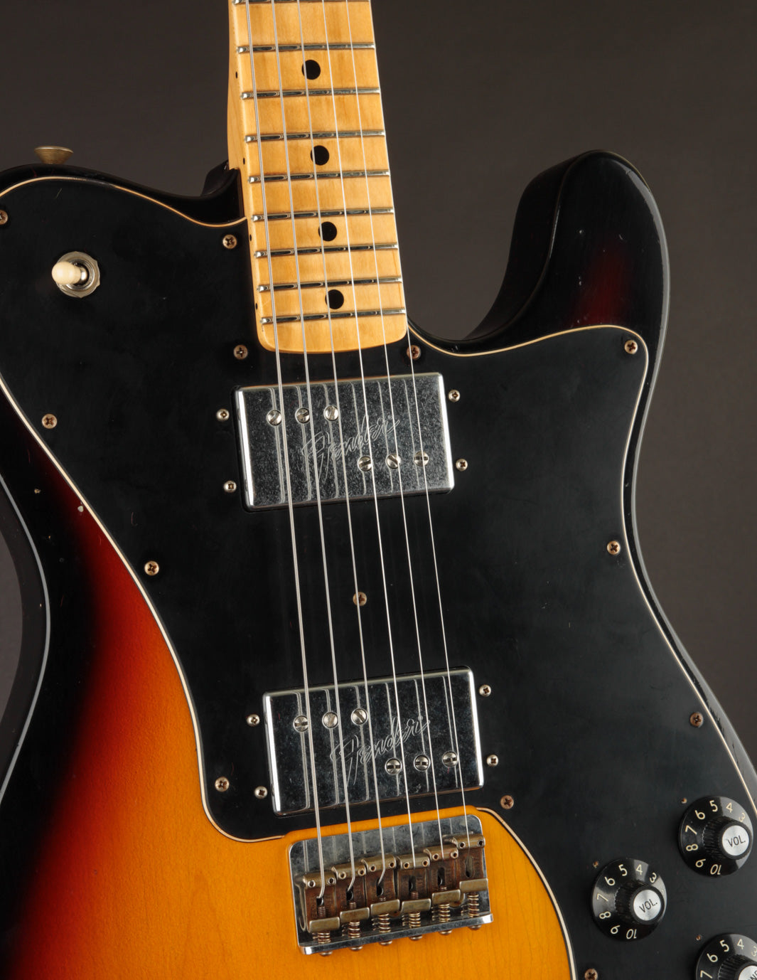 notice log please note Fender Custom Shop '74 Telecaster Deluxe Sunburst | The Music Emporium