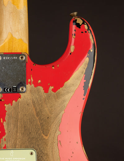 Fender Custom Shop Michael Landau Signature '63 Stratocaster, Fiesta Red Over 3TSB (USED)