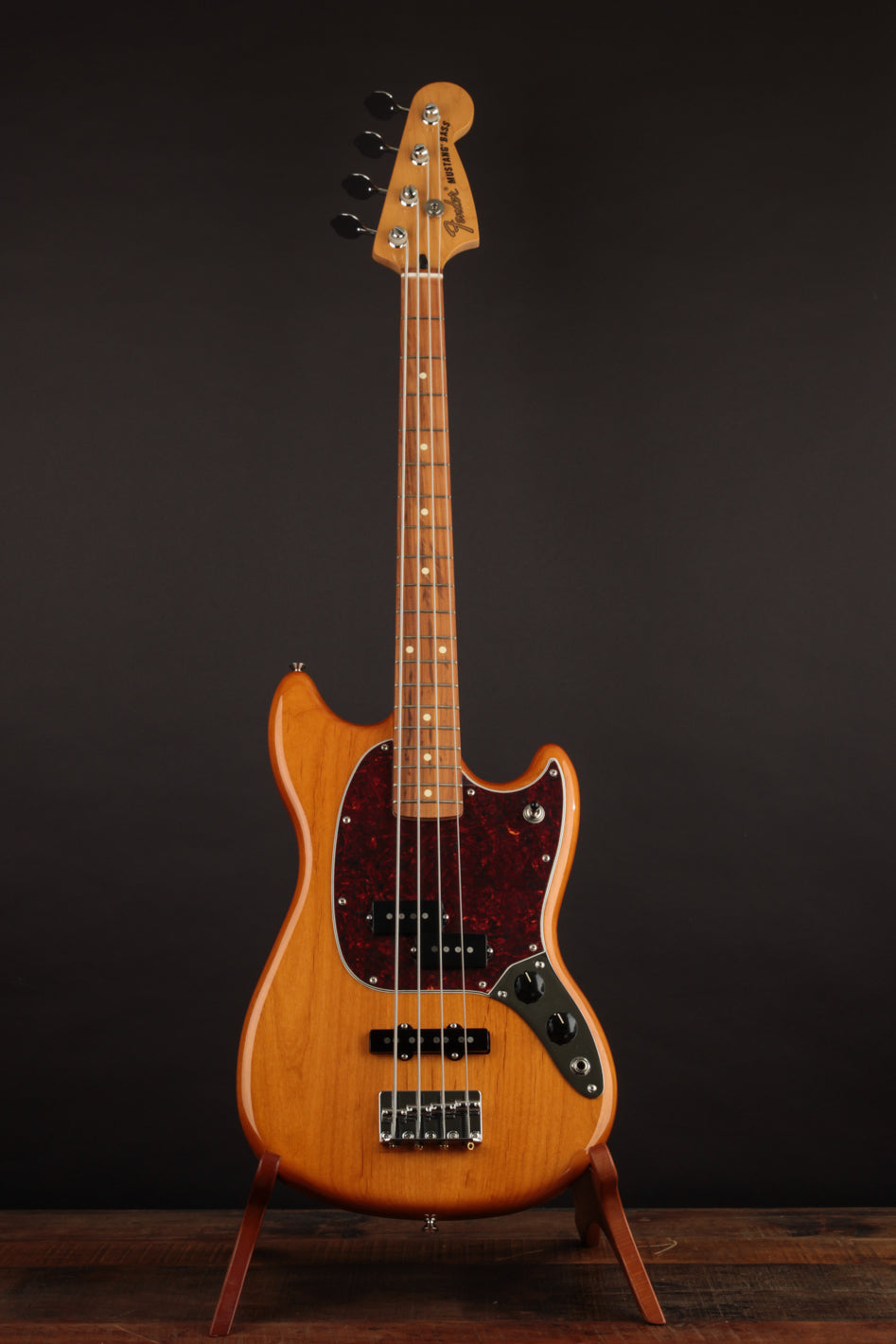 Fender Player Mustang Bass PJ Aged Natural | The Music Emporium
