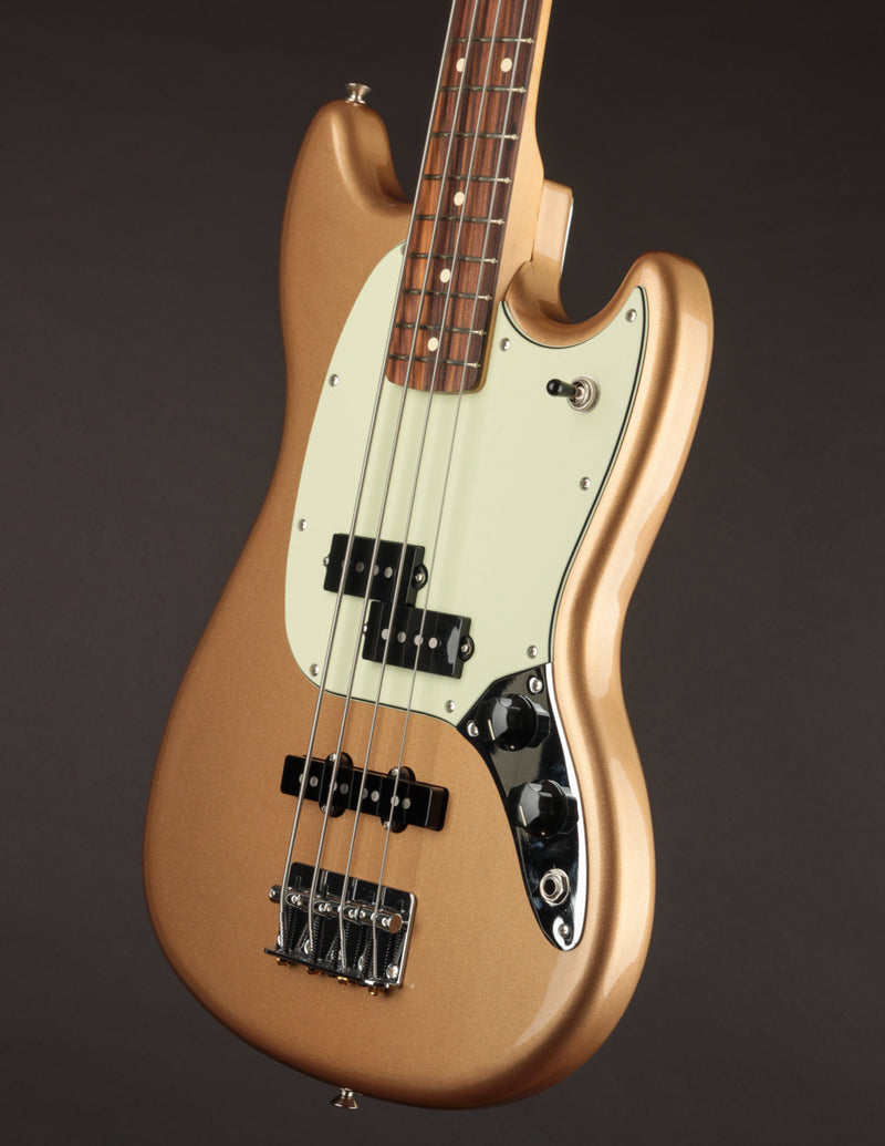 Fender Player Mustang Bass PJ, Firemist Gold