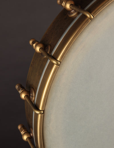 Rickard Custom  Antiqued Brass Maple Spunover 12"