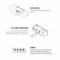 Temple Audio 4-Way Jack Patch Module