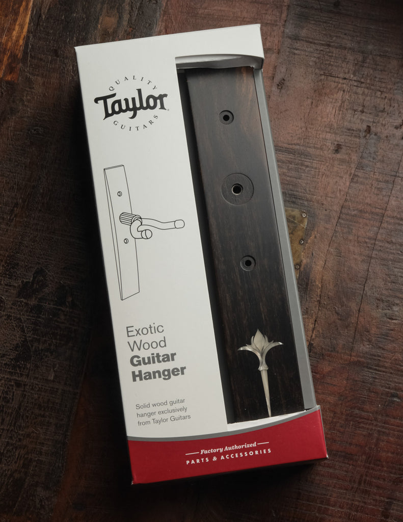 Taylor Ebony Guitar Hanger Acrylic Taylor Logo Inlay