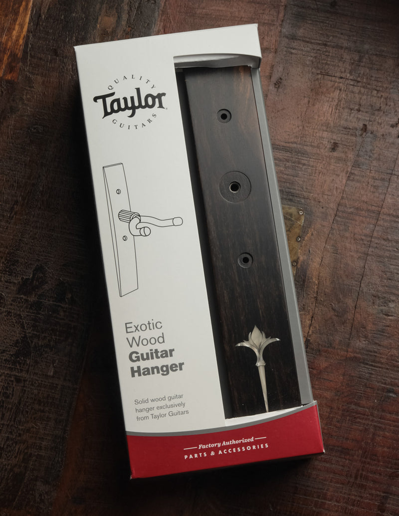 Taylor Ebony Guitar Hanger w/ Nouveau Acrylic Inlay