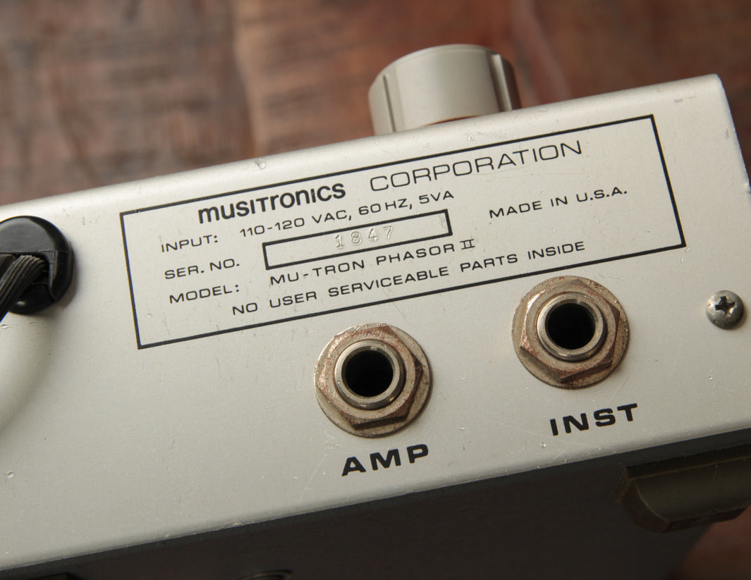 【Mu-Tron Phasor II ビンテージ 1970年代 動作確認済み】 Phasor II – Musitronics Mu-Tron