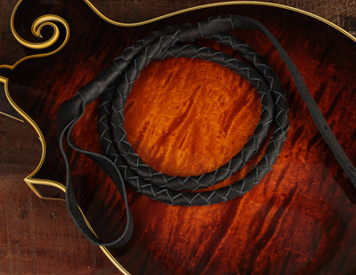 Dudenbostel Braided F Mandolin Strap - Black, Large