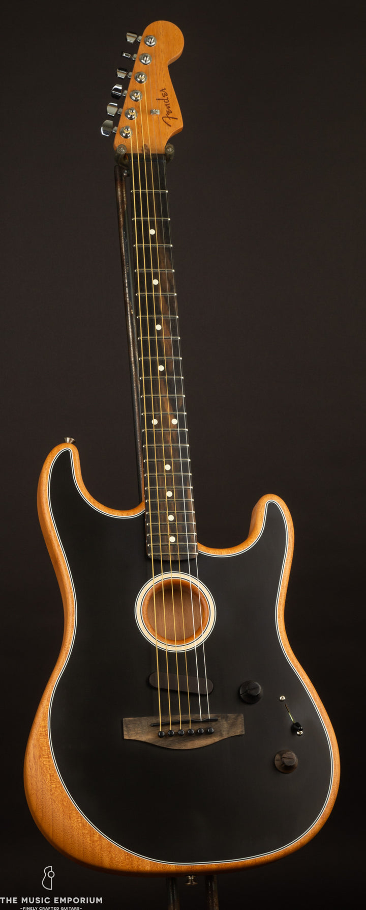 Fender Acoustasonic Stratocaster Black | The Music Emporium